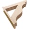 Ekena Millwork 8-in W x 42-in D x 42-in H Funston Slat Rough Cedar Woodgrain TimberThane Outlooker, Primed Tan OUTUR080X42X42FST24RCPR - alternate 6